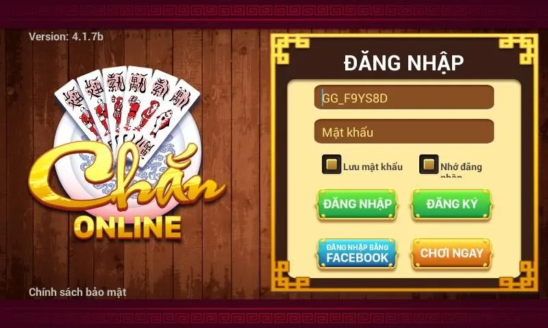 Hướng dẫn cược game bài Chắn online tại nhà cái FB88